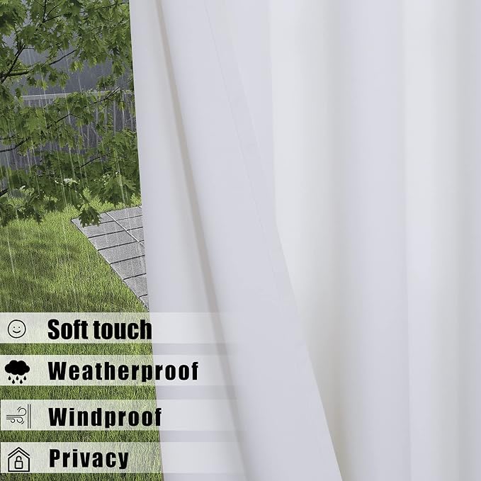BONZER Waterproof Indoor/Outdoor Curtains - Image 4