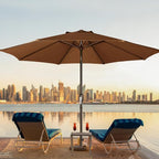 9' Outdoor Patio Umbrella, Outdoor Table Umbrella, Yard Umbrella, Market - Image 7