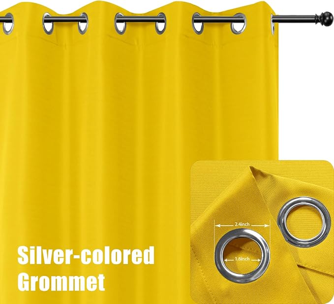 BONZER Outdoor Curtains for Patio Water Resistant Heavy Privacy | Light - Image 2