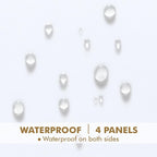 MIULEE White Outdoor Curtain for Patio Waterproof 4 Panels 54 x 84 Inch | - Image 3