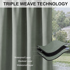 RYB HOME Extra Wide Outdoor Curtains - Image 6
