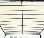 Outsunny 10' x 13' Steel Outdoor Pergola Gazebo Patio Canopy Cream White | - Image 8