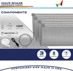Windscreen4less 4' x 8' Retractable Sun Shade Canopy Cover Sliding Wave Shade - Image 4