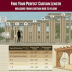 Outdoor Indoor Curtains W52 x L108 - Image 3