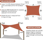 Shade&Beyond 15'x16' Sun Shade Sail Canopy Rectangle, UV Block Breathable - Image 6
