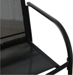 Stackable Patio Chairs Set of 2, Outdoor Dining Chairs - Image 6