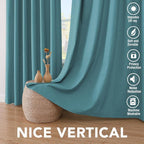 H.VERSAILTEX Linen Blackout Curtains 108 Inches Long 100% Absolutely Blackout - Image 7