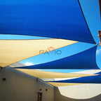 Patio Paradise 4' x 4' x 4' Sun Shade Sail Triangle Canopy Shade Cloth Fabric - Image 6