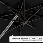 10' X 13' Cantilever Patio Outdoor Umbrella - Image 6