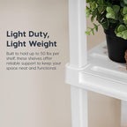 IRIS USA Plastic Storage Shelves |Made in USA| 33"H x 24"W x 12"D - Image 4
