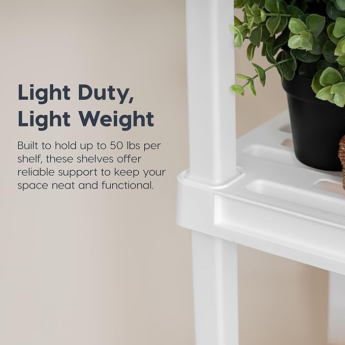 IRIS USA Plastic Storage Shelves |Made in USA| 33"H x 24"W x 12"D - Image 4