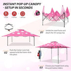EAGLE PEAK 13x13 Pop Up Canopy Tent, Auto Extended Eaves, Heavy Duty Outdoor - Image 8