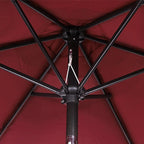 9' Outdoor Patio Umbrella, Outdoor Table Umbrella, Yard Umbrella, Market - Image 3
