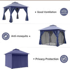 10'x10' Outdoor Gazebo, Heavy Duty Metal Frame Patio Canopy - Image 5
