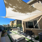 Sun Shade Sail 10'x15'x18' Butter Cream Triangle Custom Size | 95% UV Block by SUNLAX