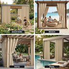 DIVA EN CAMINO DEC Outdoor Patio Curtain Waterproof Darkening Thermal Insulated - Image 9
