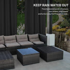 Easy-Going 100% Waterproof Outdoor Curtains 54x120 inch, Gazebo and Pergola 2 - Image 4