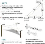 Shade&Beyond Custom Sun Shade Sail 13'x13'x18.4' Triangle Sun Sail Shades Patio - Image 6