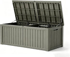 Outdoor Deck Storage Box, Resin Deck Boxes Indoor and outdoor, Waterproof by NBYSGO