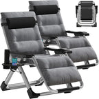 MOPHOTO Zero Gravity Chair, Outdoor Padded Lounge Chair by MOPHOTO