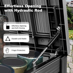 230 Gallon Outdoor Deck Box, Resin Waterproof Storage Box - Image 3