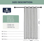 Black Outdoor Curtains for Patio Waterproof, 6 Drape Panels | Privacy & - Image 7
