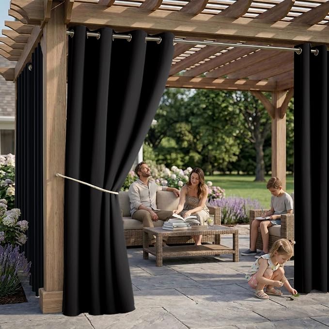Outdoor Indoor Curtains W52 x L72 - Image 2