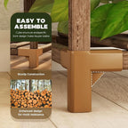 Bamworld Tall Plant Stand Indoor Wood Plant Shelf Outdoor Tiered Plant Rack | - Image 5