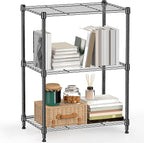 M MZG 450 lbs Steel Storage Shelving 3-Tier Utility Shelving Unit Steel by MEIGAOPLASTICANDMETALHKCOLIMITED