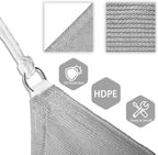 Patio Paradise 22' x 22' x 22' Sun Shade Sail Triangle Canopy Shade Cloth - Image 3