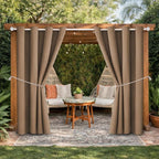 DIVA EN CAMINO DEC Outdoor Patio Curtain Waterproof Darkening Thermal Insulated by DivaenCamino
