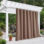 NICETOWN Outdoor Curtains for Patio W100 x L84 inch 2 Pieces, Sun Blocking by NICETOWN
