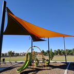 Patio Paradise 16' x 16' x 15'10" Sun Shade Sail Triangle Canopy, Permeable - Image 4