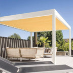 Eden's Decor Straight Flat-Edged Sun Shade Sail Rectangular 5' x 7' Wheat - Image 5