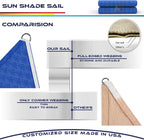 Windscreen4less 11' x 11' x 11' Sun Shade Sail Triangle Outdoor Canopy Cover UV - Image 8