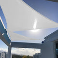 SUNNY GUARD Custom Size 7'x10'x12.2' Silver Grey Sun Shade Sail Right Triangle by SUNNYGUARD