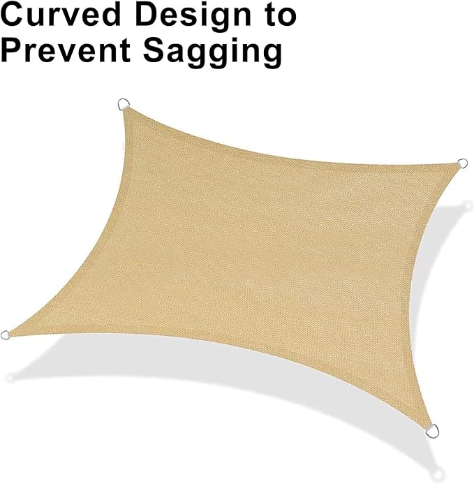 LOVE STORY 8' x 16' Rectangle Sun Shade Sail - Image 5