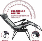 Colegence Oversized Padded Zero Gravity Chair, 400 lb, 0-170° locking recline - Image 4