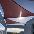 SUNNY GUARD 8' x 8' x 8' Triangle Shade Sail 95% UV Block Outdoor Canopy | Sun by SUNNYGUARD