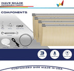 Windscreen4less 3' x 37' Retractable Sun Shade Canopy Cover Sliding Wave Shade - Image 4