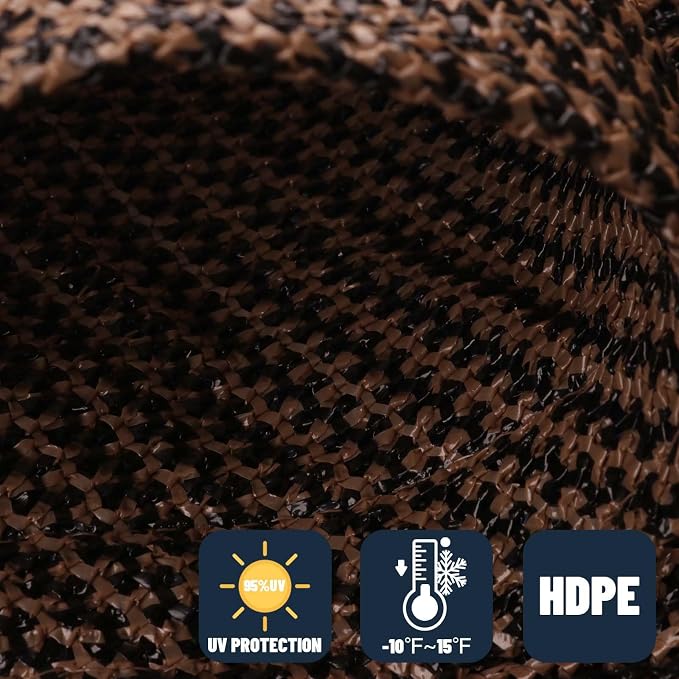SUNNY GUARD Custom Size 6'x6'x6' Brown Sun Shade Sail Triangle UV Block Shade - Image 4