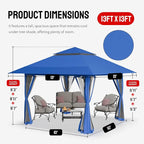 CROWN SHADES 13x13 Pop Up Gazebo, Outdoor Canopy Tent, Outdoor Gazebo - Image 6