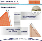 Windscreen4less 25' x 25' x 25' Sun Shade Sail Triangle Outdoor Canopy Cover UV - Image 8