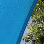 Amgo Custom Size 16' x 16' Blue Rectangle Square Sun Shade Sail UPF50+ - Image 9