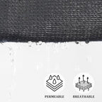 Shade&Beyond Triangle Sun Shade Sail 12'X12'X17' Permeable Canopy Dark Grey - Image 3