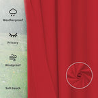 Easy-Going Outdoor Curtains for Patio 1 Panel, 54x120 inch, Weatherproof - Image 6