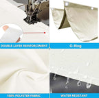 Retractable Wave Sun Shade Sail 15' x 24' Waterproof Pergola Shade Cloth Cover - Image 3