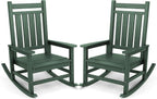 SERWALL Outdoor Rocking Chair Set of 2, HDPE Rocker by SERWALL