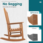THOEOE Outdoor Rocking Chairs, Oversized Patio Rocking Chair | HDPE Outdoor - Image 6