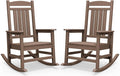SERWALL Outdoor Rocking Chair Set of 2, Patio Rocking Chair, Porch Rocker by SERWALL